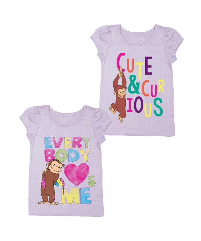 Girls Curious George Shirt Set