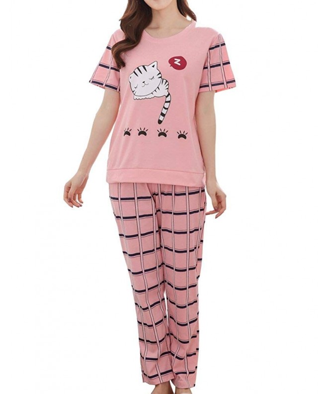 MyFav Plaided Printed Sleepwear Loungewear