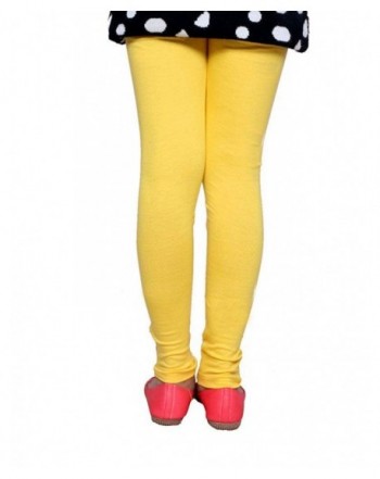 Big Girls' Super Soft Cotton Leggings (Set of - 2) - Yellow::black ...