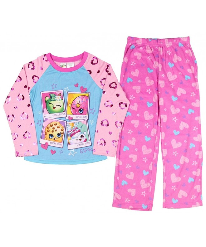 Shopkins Girls Long Sleeve Pajamas