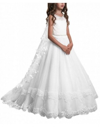 white wedding dresses for kids
