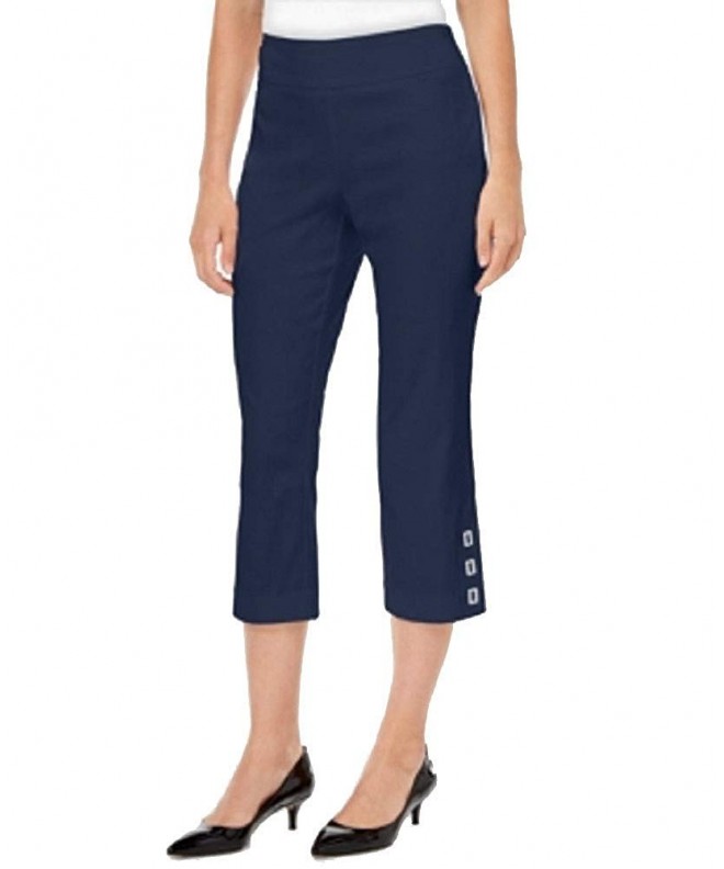 JM Collection Slim Leg Capri Pants