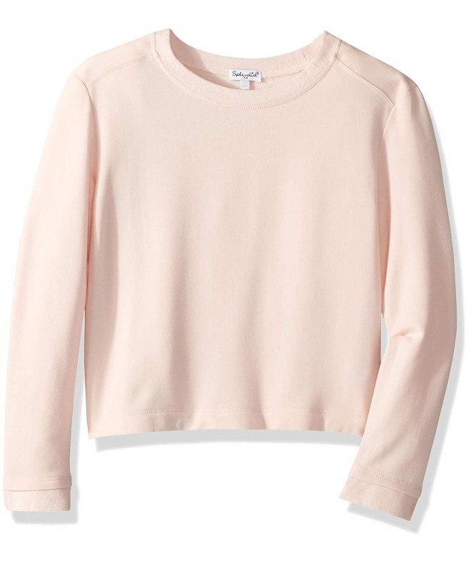 Girls' Big Super Soft Long Sleeve French Terry Top - Pale Dogwood ...