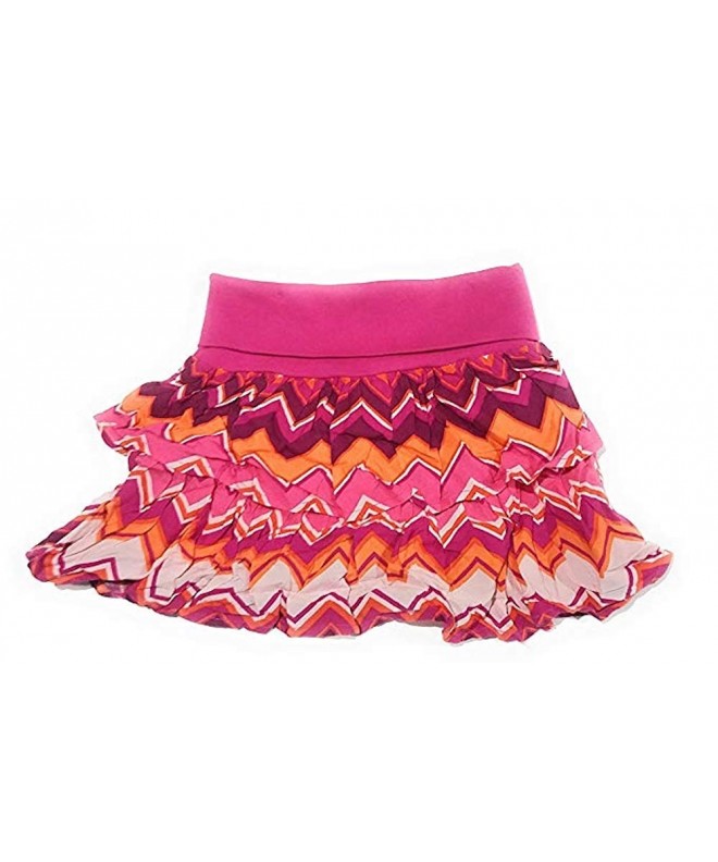 Crazy Girls Chevron Ruffle Skirt