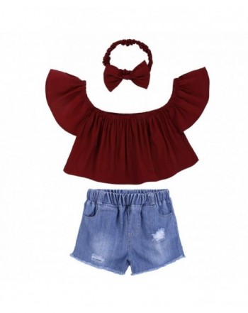 Shoulder Shorts Jeans Headband Outfits
