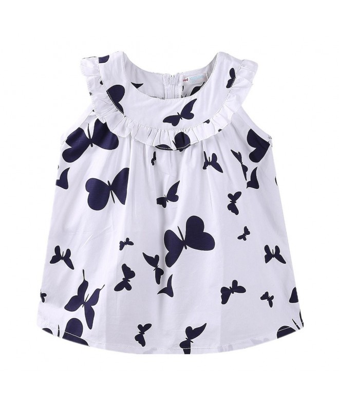 LittleSpring Little Girls Dresses Butterfly