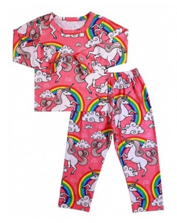 Toddler Unicorn Pajamas Rainbow Sleepwear