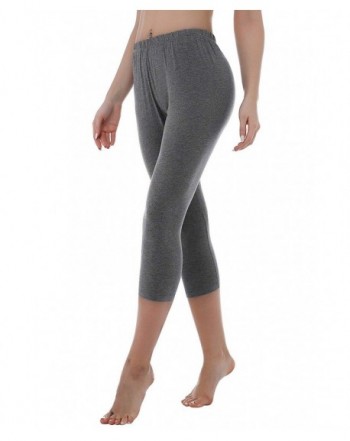 Stretch Cotton Leggings Tights Charcoal