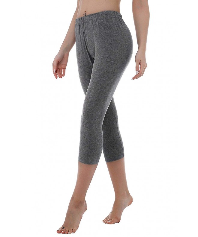 Stretch Cotton Leggings Tights Charcoal