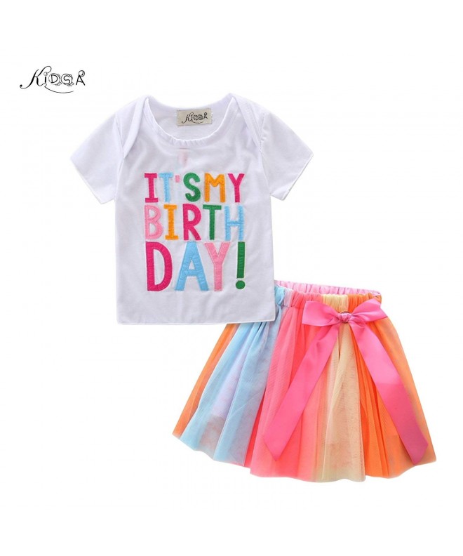KIDSA Toddler Birthday Outfits Colorful