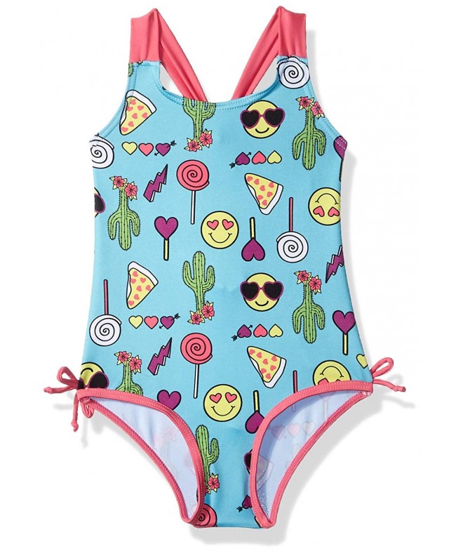 Pink Platinum Girls 1 Piece Swimsuit