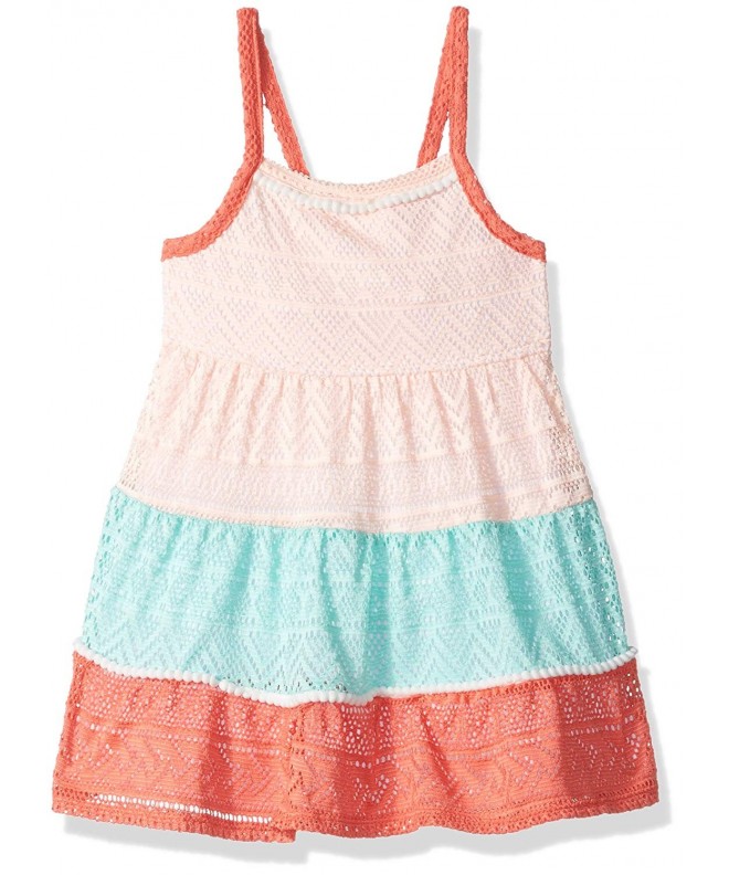 Youngland Girls Paneled Crochet Sundress