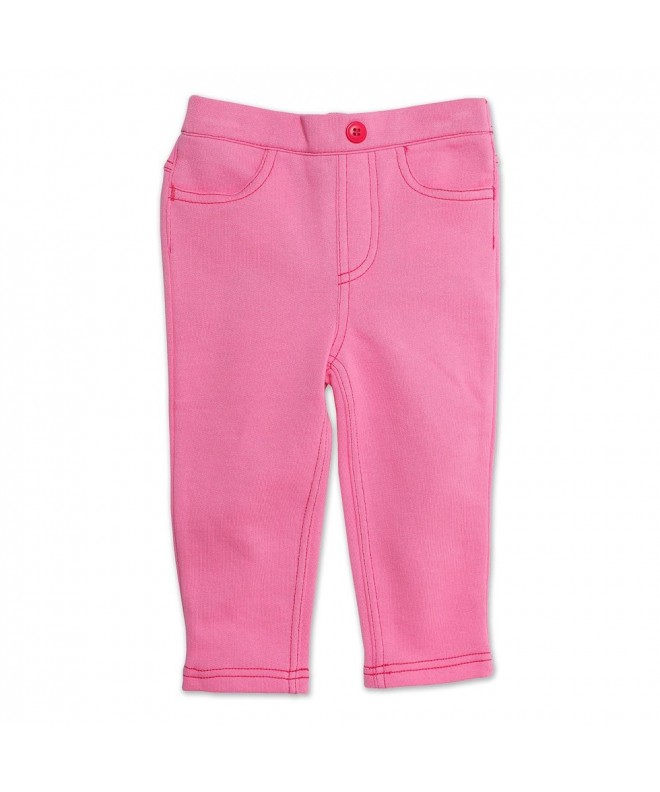Little Girls' Terry Matchstick Jean - Hot Pink - CC11BFNCUY7