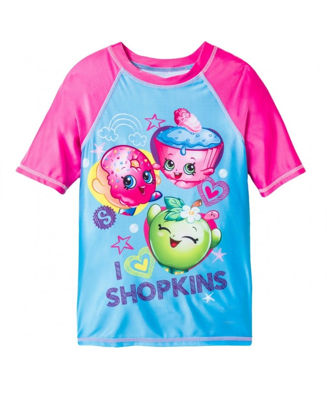 Shopkins Girls Rash Guard Swimwear