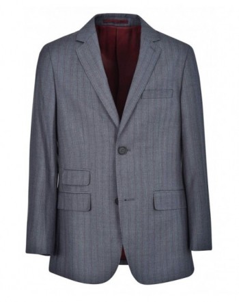 Boys 3 Piece Suit - Grey with Pants - Jacket and Vest - Grey - Red ...