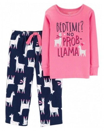 Pajamas Llama Glitter Cotton Fleece