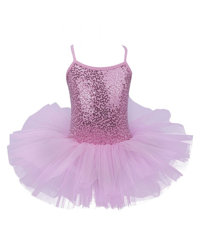 YiZYiF Camisole Sequined Ballet Leotard