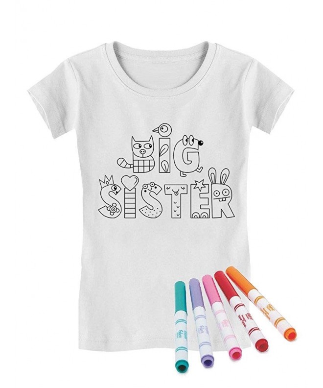 Sister Coloring Markers Toddler T Shirt