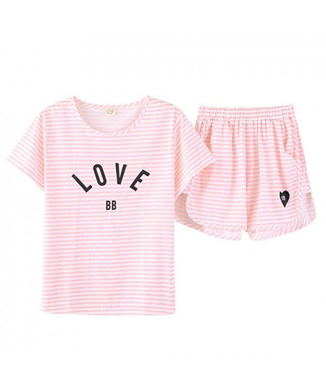 Hupohoi Summer Striped Printed Sleepwear