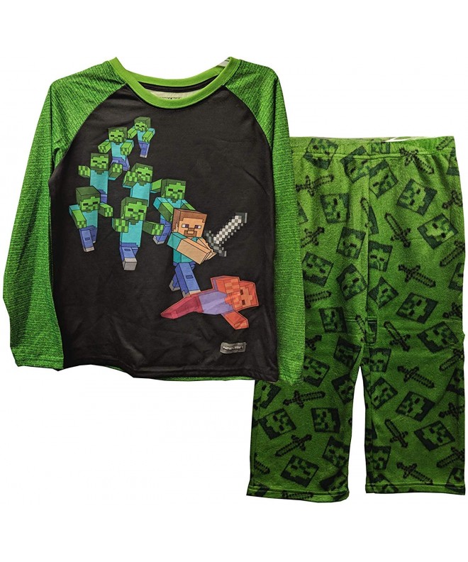 Minecraft Battling Zombies Fleece Pajama