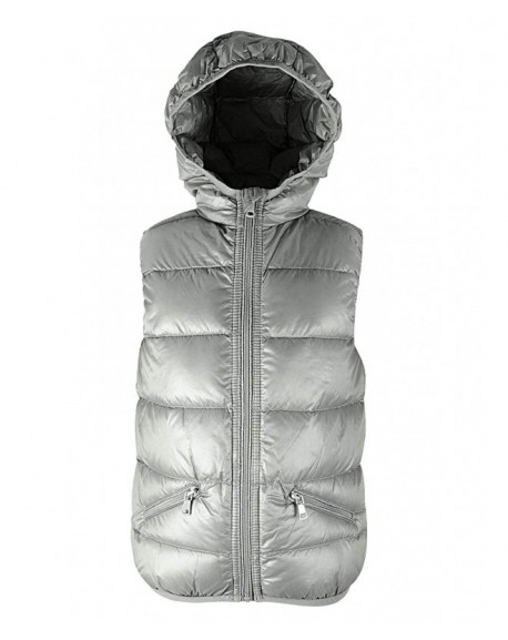 Boys' Packable Windproof Down Vest Warm With Hood Zipper Waistcoat For ...