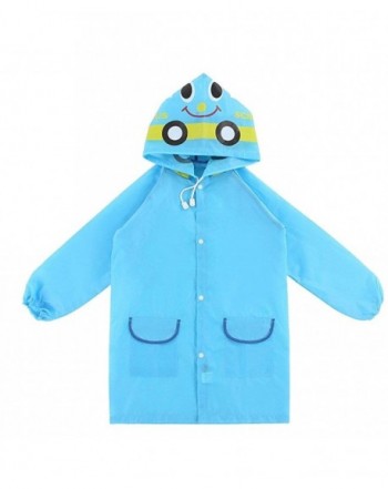 Mengshas Childrens Waterproof Hooded Raincoat