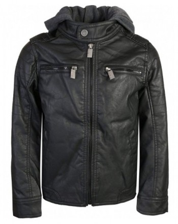 Urban Republic Leather Jacket Fleece