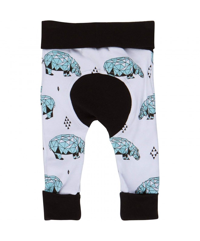 Toddler Pants Boutique Quality - White Hippo Pants - CL12MYFAFRM