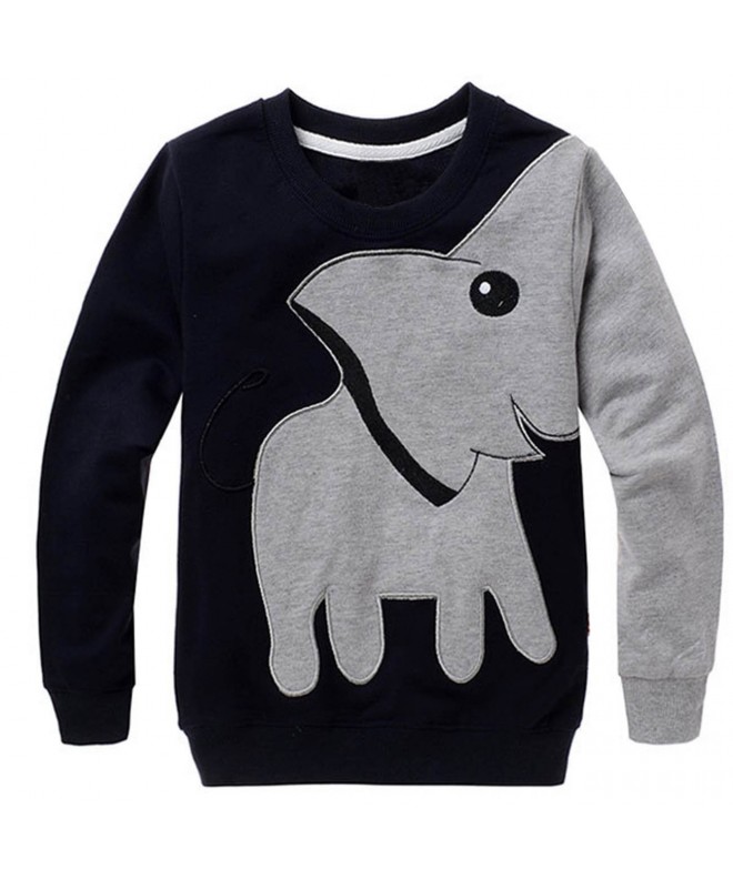 Little Hand Elephant Pullover Sweatshirts