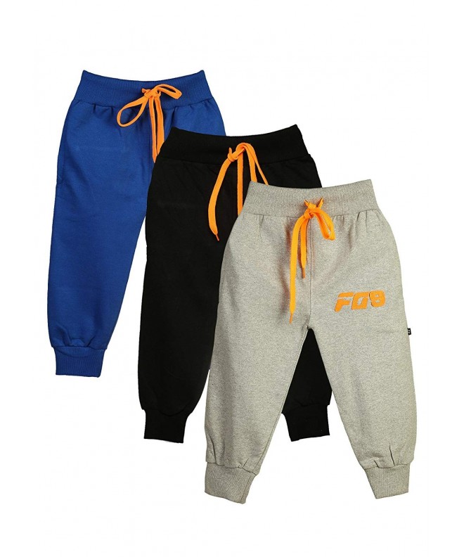 Girls Toddlers Cotton Joggers Pack Orange
