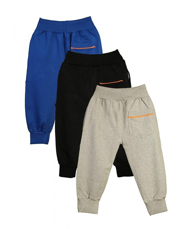 Girls Toddlers Cotton Joggers Pack Orange - CE17Y2HHENM