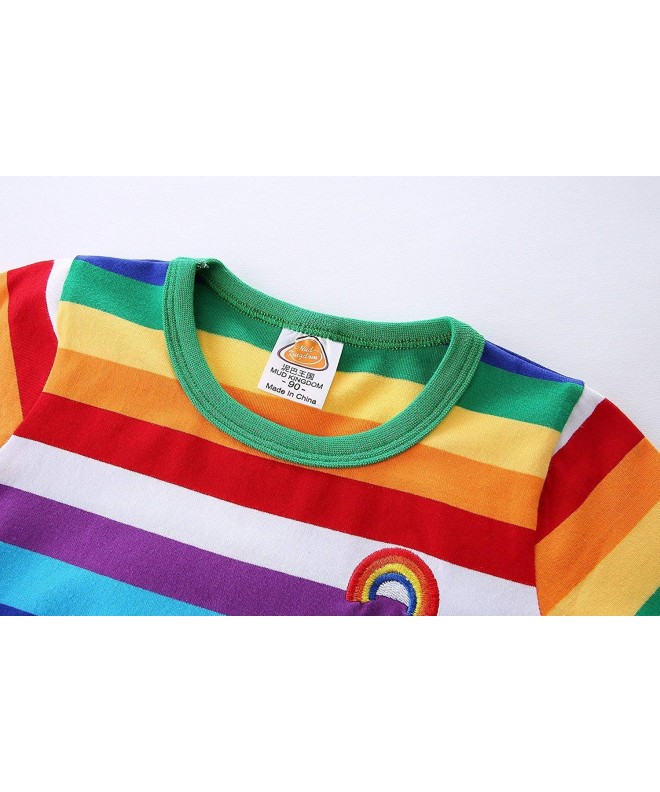 Boys T-Shirts Rainbow Stripe - Rainbow Santa Claus - CP18LKS0WS5