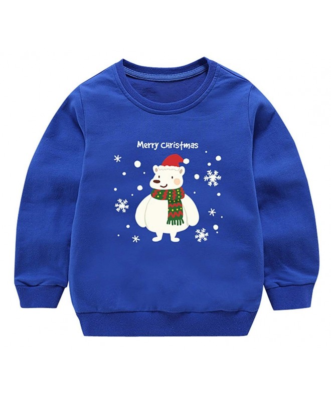 Pullover Christmas Sweatshirts Crewneck Snowflake