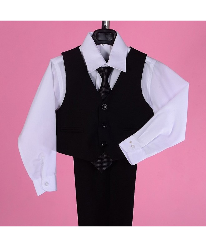 Boys' Formal Dress Suit Classic Fit 5 pc Set Wedding Outfit Satin ...
