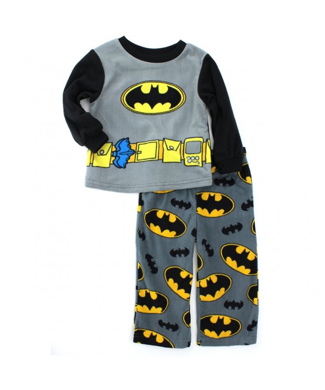 Batman Toddler Black Fleece Pajamas