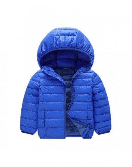 Kid Girl Boys Windproof Lightweight Hoodie Jacket Warm Coat Outerwear ...