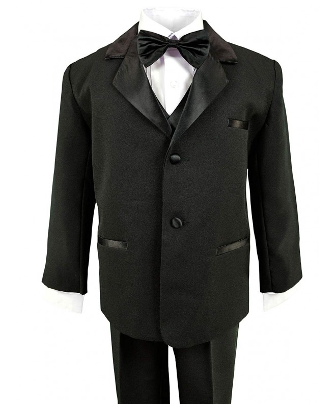 Baby Boys' Black Classic Fit Tuxedo Set - No Tail - Black - C91888HITMI