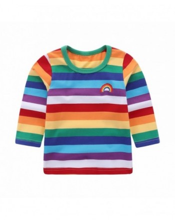 Motecity Little T Shirt Rainbow Striped