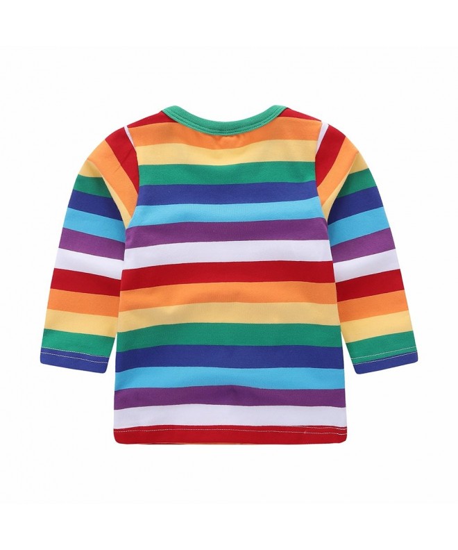 Little Boys' T-Shirt Rainbow Striped - Style-2 - C9188AA7KAS