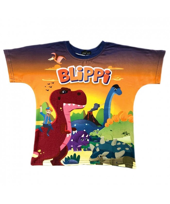 Blippi Child Dinosaur Shirt Kids