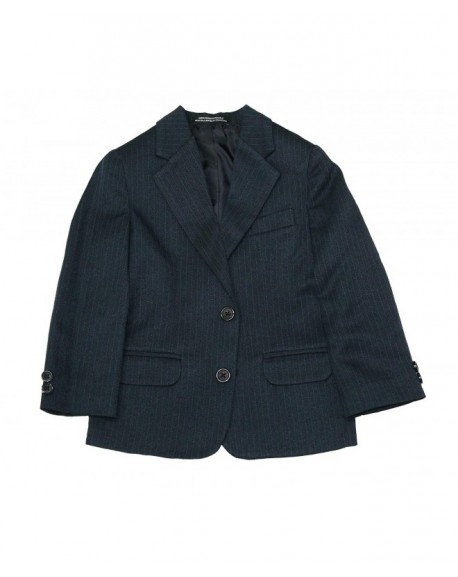 Little Boys 2 Piece Suit Jacket Set with Pants - Dark Blue - CW18DHQ5RDN