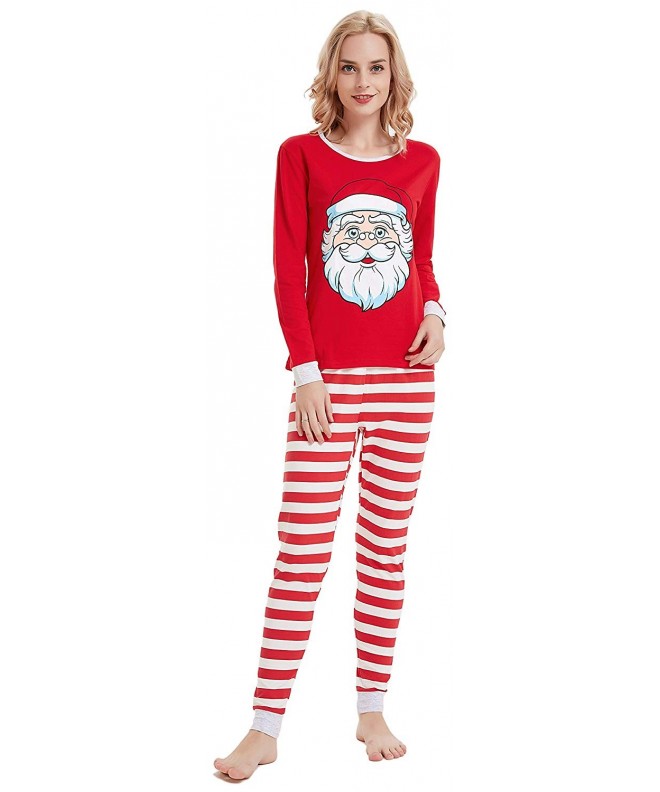 Matching Family Pajamas Christmas Santa Claus Sleepwear Cotton Kids PJs ...