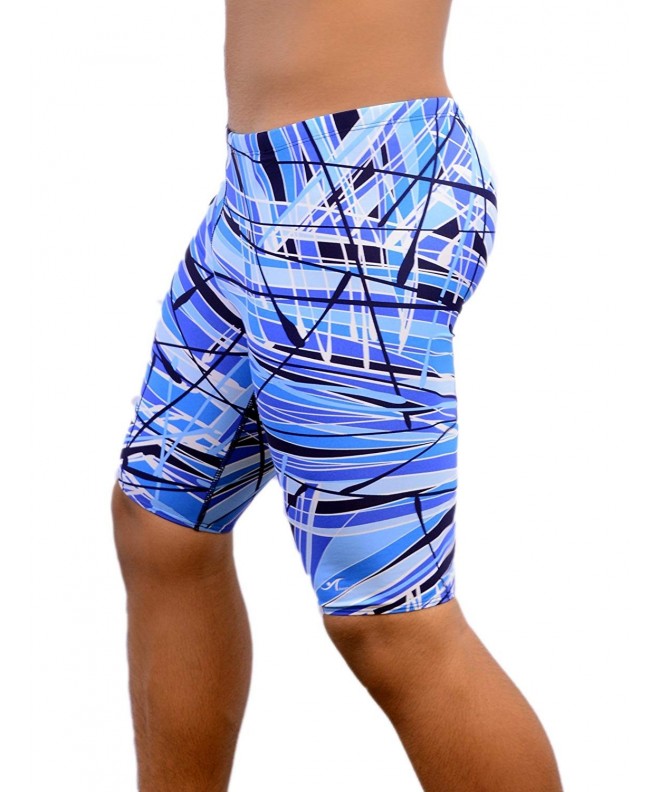 Boy's/Men's Printed Pro Athletic Jammer Swimsuit Swim Shorts - Blue ...