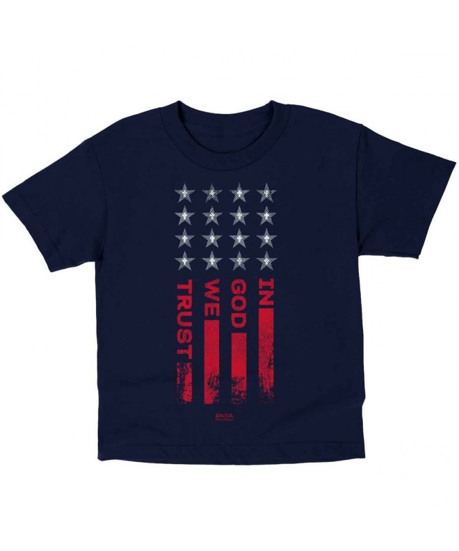 God Trust Flag Kidz Navy