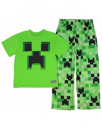Minecraft Creeper Sleeve Pajamas Little