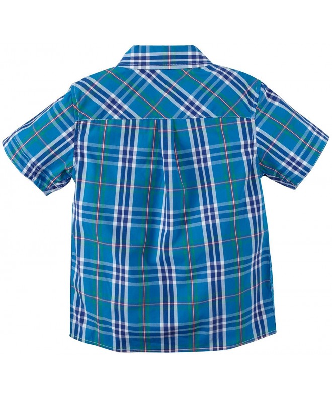 Boy's Nothing Else Madras: Shirtzie/Shirt - Blue - CW11TLAC3I3