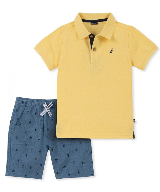 Boys Toddler 2 Pieces Shirt Shorts Set KHQ Nautica Sets