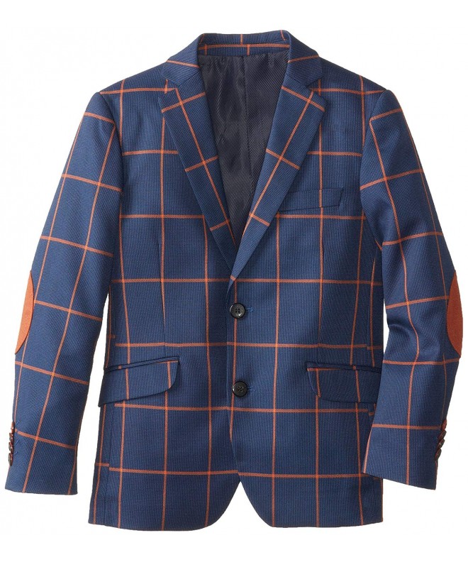 a x n y Little Boys Windowpane Blazer