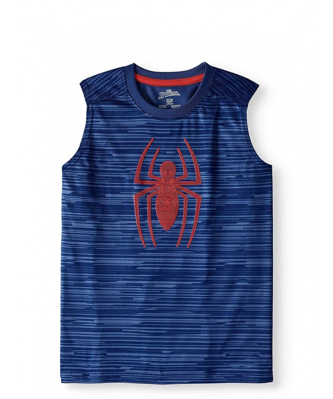 Fashion Spider Man Sleeveless Muscle T Shirt
