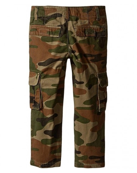 School Uniform Boys Cargo Cotton Twill Pants - Cadet Green - C012O27MSD1